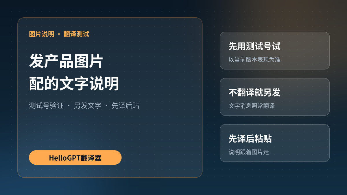HelloGPT翻译器发产品图片配文字说明封面图
