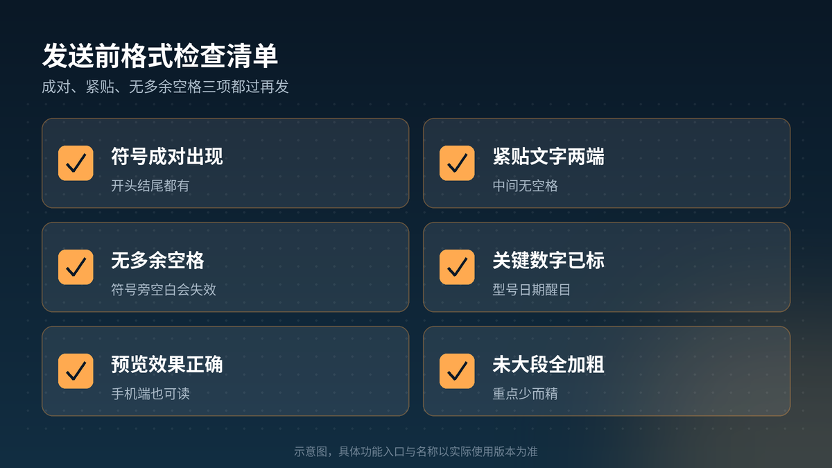 HelloGPT翻译器WhatsApp格式发送前检查清单示意图