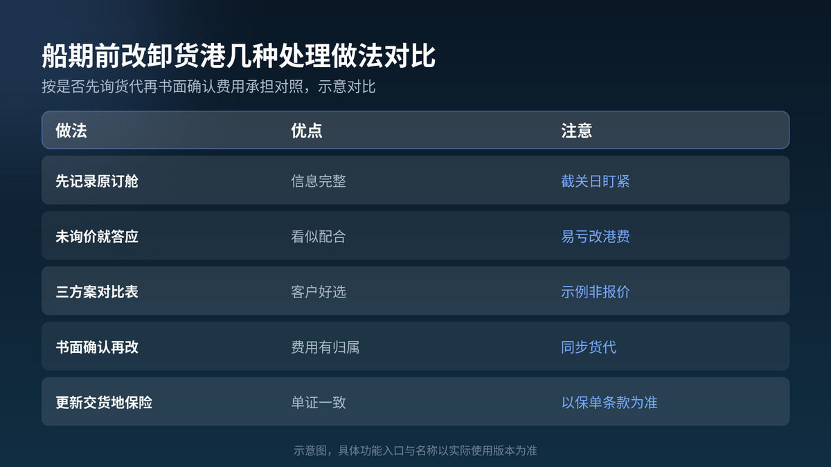 HelloGPT翻译器改卸货港处理做法对照示意图
