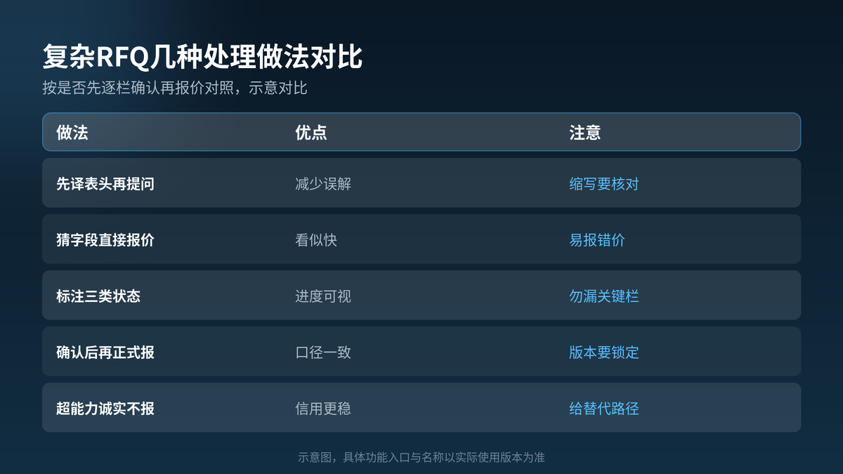 HelloGPT翻译器复杂RFQ处理做法对照示意图