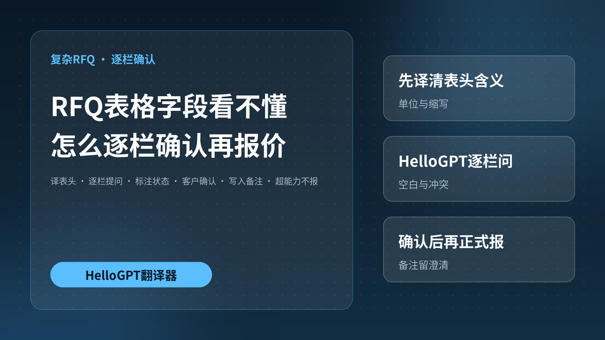 HelloGPT翻译器复杂RFQ逐栏确认封面图