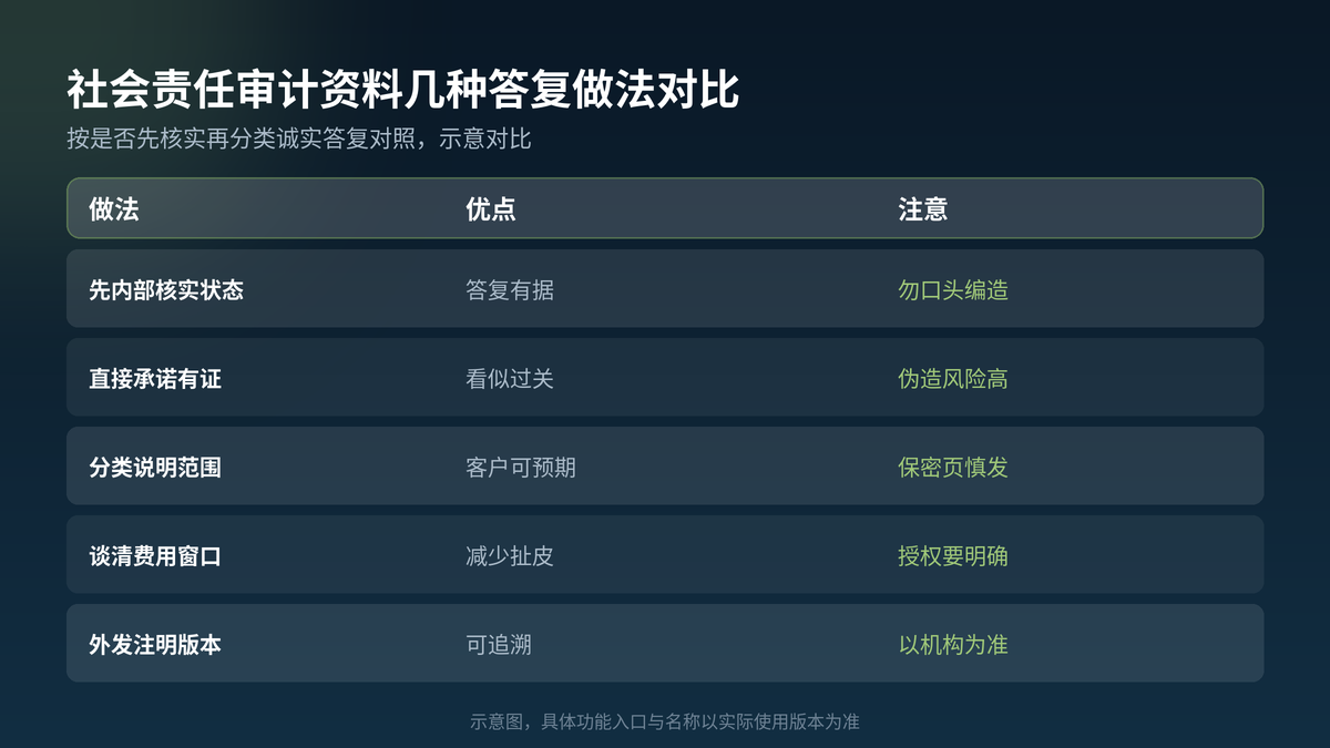 HelloGPT翻译器社会责任审计资料答复做法对照示意图