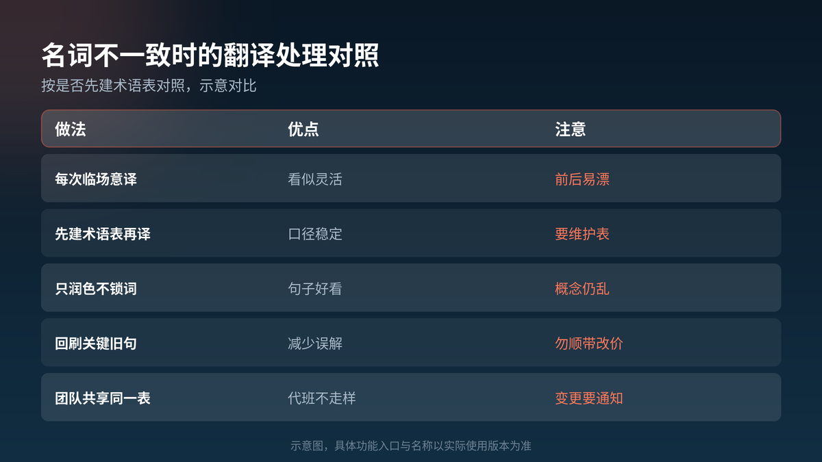 HelloGPT翻译器名词不一致常见情况对照